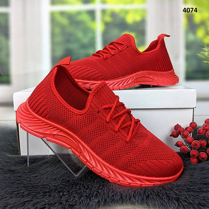 Кросівки жіночі червоні текстильні Гіпаніс SD 602, фото 2