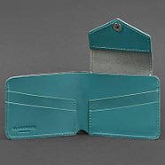 Портмоне з натуральної шкіри 4.2 (бірюзове), фото 3