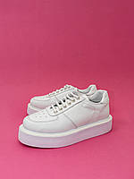 Жіночі кросівки кеди шкіряні білі демісезонні 39 кроссовки кеды женские кожаные NEMCA