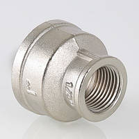 Муфта латунна 1/2"-3/4" М-М (нікель)