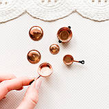 Мініатюра набір мідний посуд з чорним, фото 2