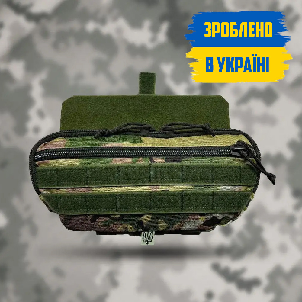 Напашник абдомінальний підсумок тактичний GUARDING multicam мультикам сумка під жилет на пояс з MOLLE
