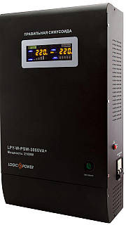 ДБЖ з правильною синусоїдою 24V LogicPower LPY-W-PSW-3000VA+(2100Вт)