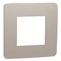 Рамка 1-постова пісочний/білий Studio Color Unica New Schneider Electric (NU280226)