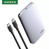 Корпус для 2.5 SDD HDD Ugreen CM300 USB-C внешний карман SATA III External Hard Drive Enclosure Aluminium