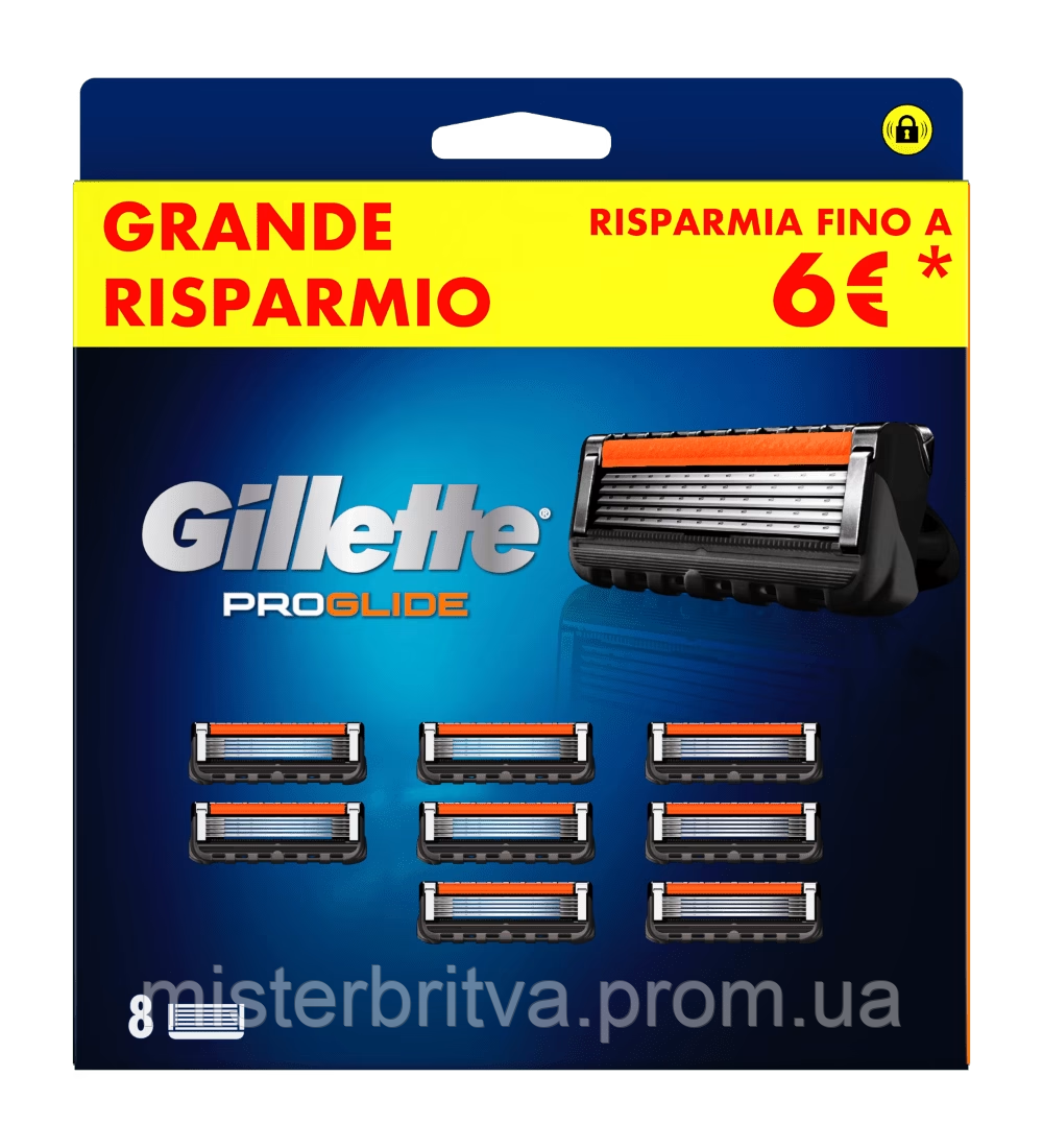 Сменные кассеты для бритья Gillette Fusion5 Proglide 8шт. Новый дизайн ...