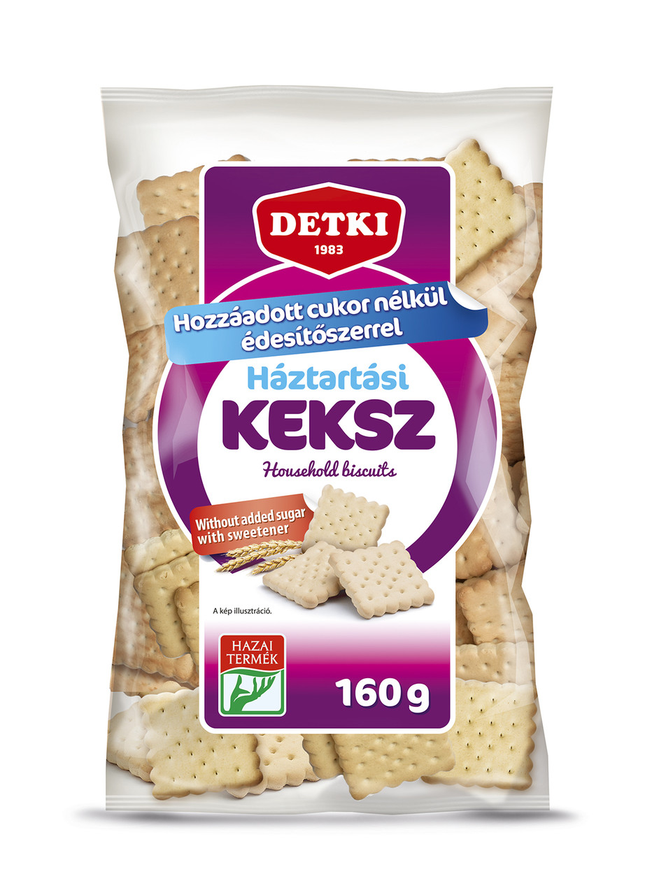 Печиво "Домашнє" без цукру з підсолоджувачем Detki 160г