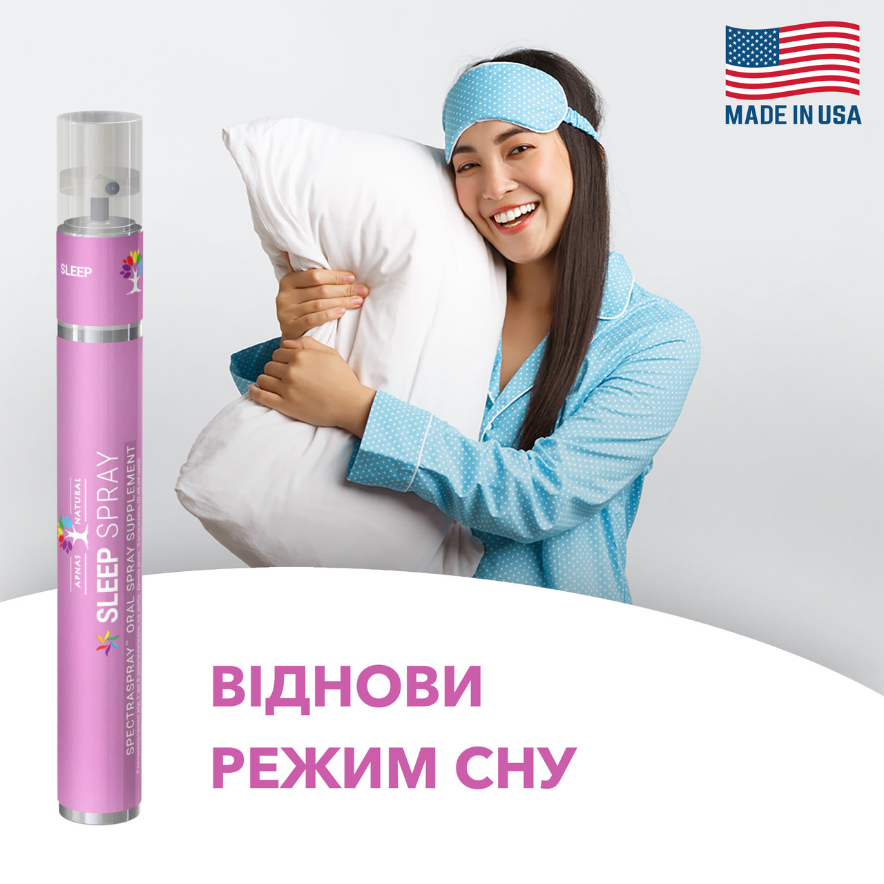 Cліп спрей Apnas Natural з м’ятним смаком