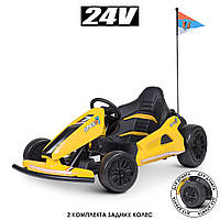 Детский электромобиль Дрифт-карт Bambi kart M 4853L-6(24V) Белый свет,звук,MP3,USB