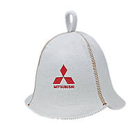 Банная шапка Luxyart "Mitsubishi", искусственный фетр, белый (LA-310)