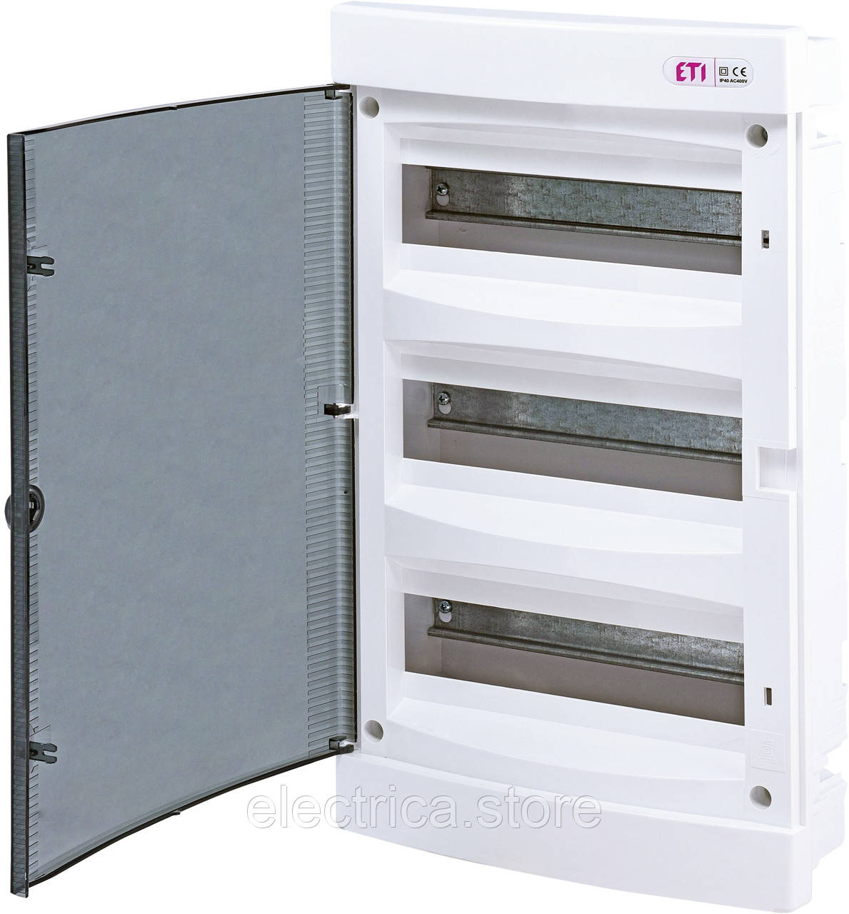 Щит ETI внутрішній розподільний ECМ 36PT  36 модулів прозорі дверцята 1101013, фото 1