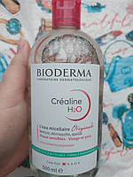 Міцелярна вода bioderma créaline h2o для зняття макіяжу crealine демакіяж