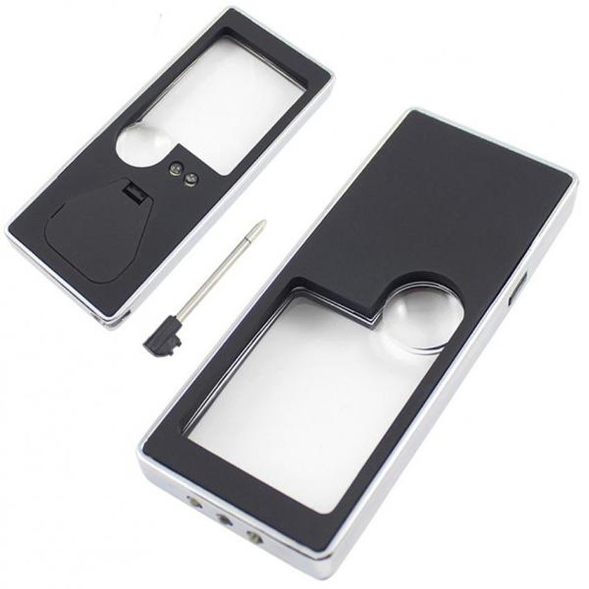 Лупа кишенькова з led підсвіткою Vkstar Magnifier Th-7007, 3x 10x