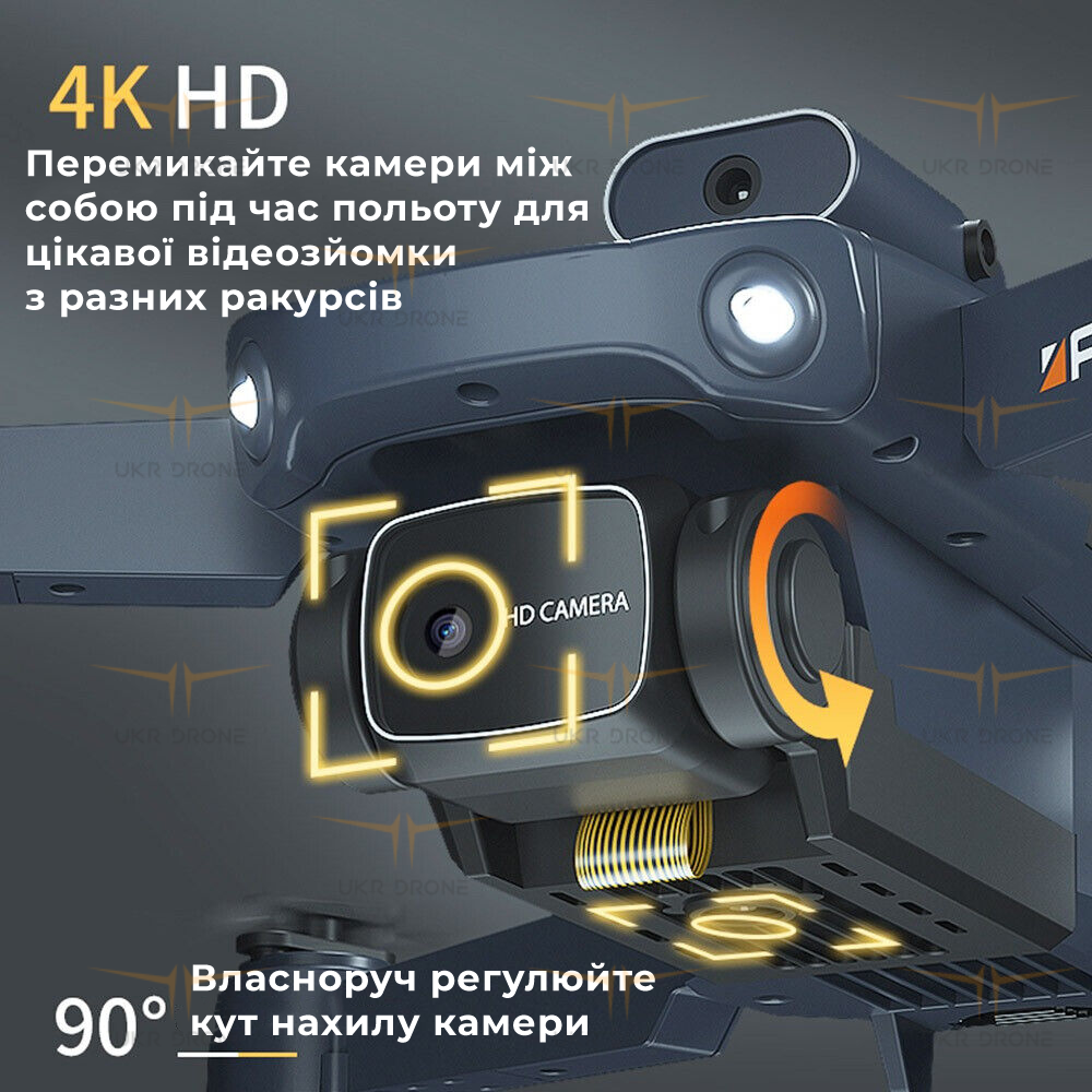 Лучший квадрокоптер Drone JJRC H106 дрон с камерой 4K HD FPV c предупреждения помех, 100 м. до 20 минут - фото 9 - id-p1806747018