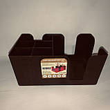 Органайзер для бару барний пластиковий 22х 14 5 х 11 см чорного кольору, фото 3