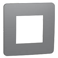 Рамка 1-постова димчато-сірий/білий Studio Color Unica New Schneider Electric (NU280221)