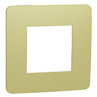 Рамка 1-постова зелене яблуко/білий Studio Color Unica New Schneider Electric (NU280211)