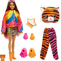Лялька-сюрприз Barbie Cutie Reveal Тигр Змінює колір Шарнірна з 10 сюрпризами