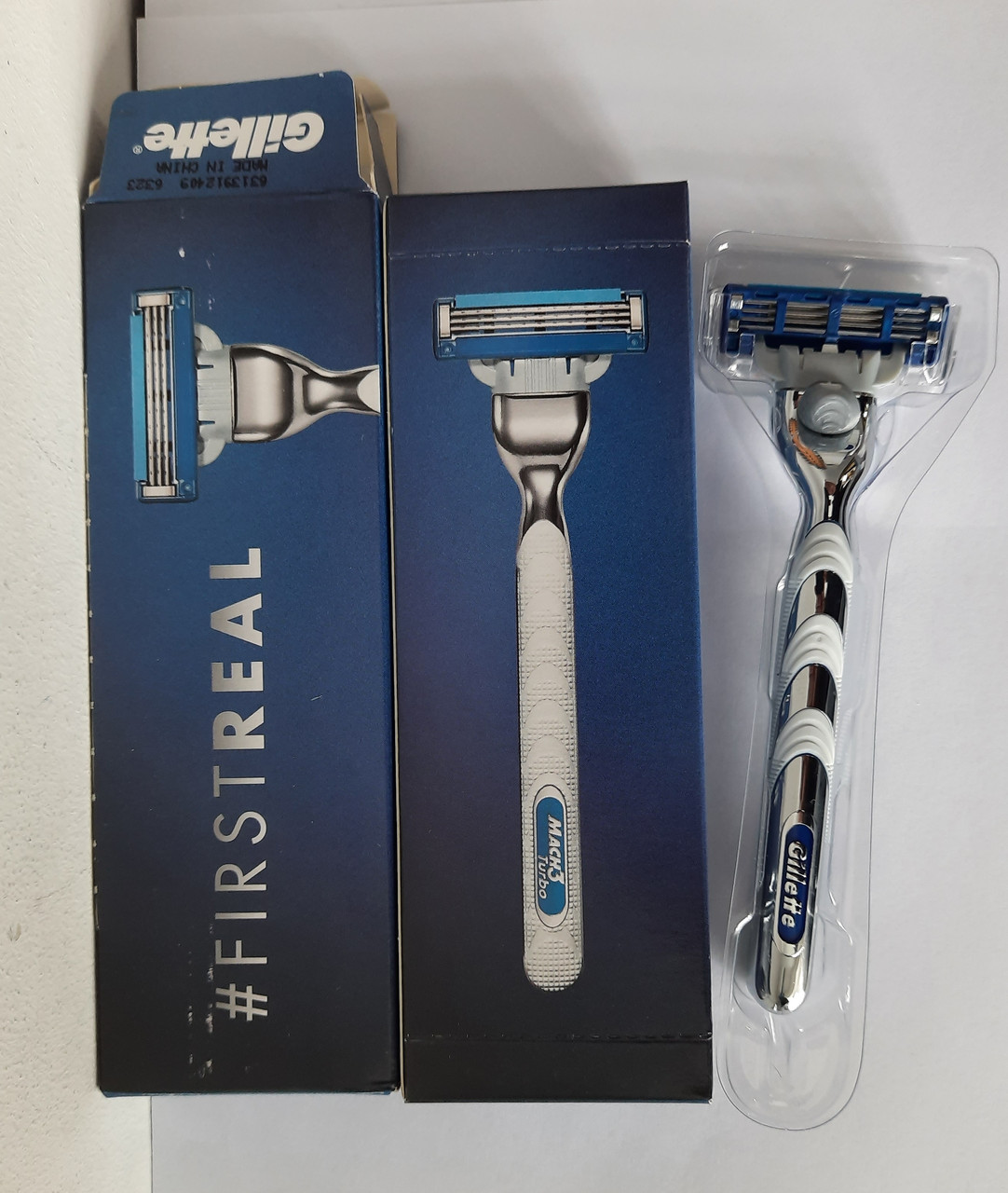Верстат чоловічий для гоління Gillette Mach3 Turbo + 1 картридж, фото 1