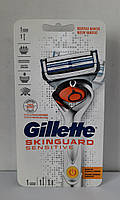 Станок для бритья Gillette Fusion Skinguard power sensitive-1катр.