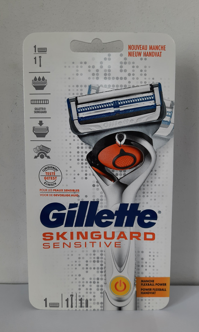 Станок для бритья Gillette Fusion Skinguard power sensitive-1катр ...