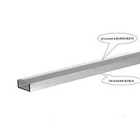 LED-профиль ПФ-18 6х15мм 2метра накладной анодированный + РАССЕИВАТЕЛЬ LC-18-a