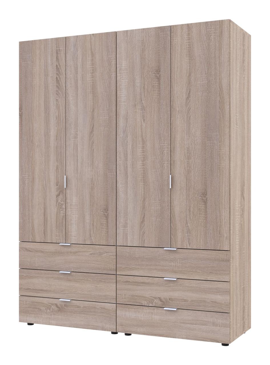 Комплект шаф для одягу "Гелар" 155х50х203 см. 2+2, Дуб сонома, фото 1