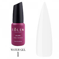 Жидкий гель для укрепления ногтей Water Gel Edlen 01, 9 мл