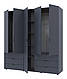 Комплект шаф для одягу "Гелар" 194х50х203 см. 2+3, Графіт, фото 2