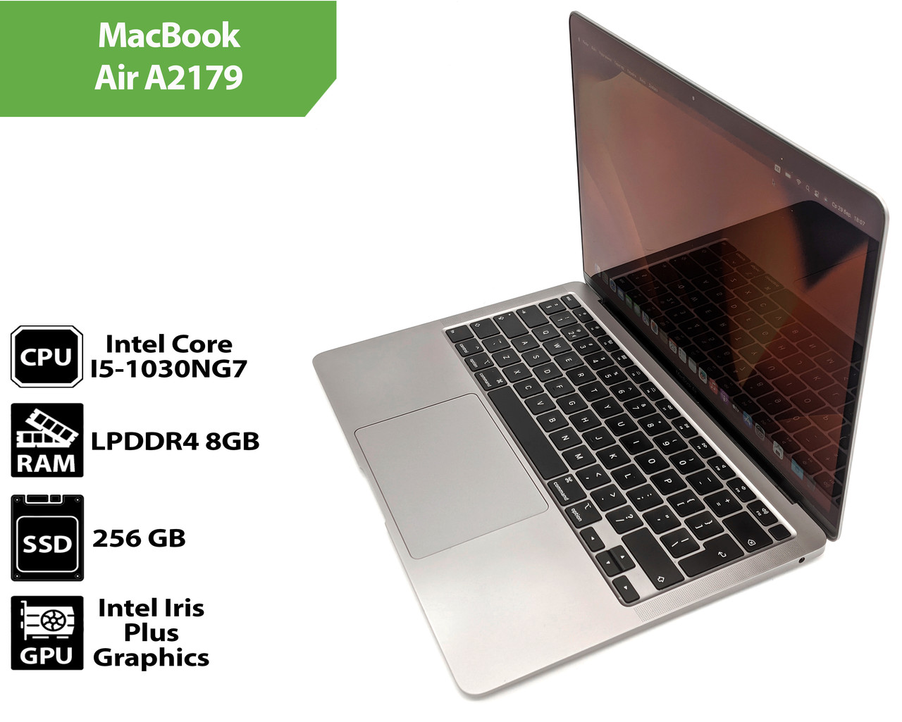 Ноутбук APPLE A2179 MacBook Air (13.0" / Intel Core I5-1030NG7 / 8Gb / SSD 256Gb)
