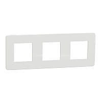 Рамка 3-постова білий/білий Studio Color Unica New Schneider Electric (NU280618)