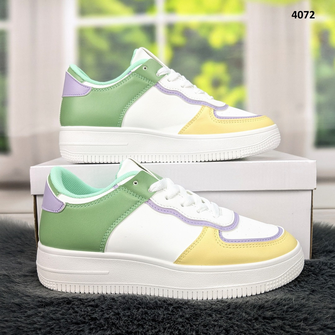 Кросівки жіночі білі з кольоровими вставками демісезонні САС Wangle, фото 1