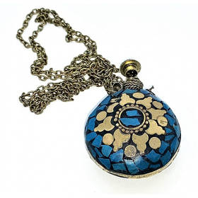 Аромакулон бронзовий інкрустований камінням