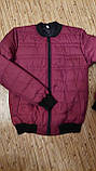 Весняна жіноча куртка колір бордова 42 44 весна, фото 3