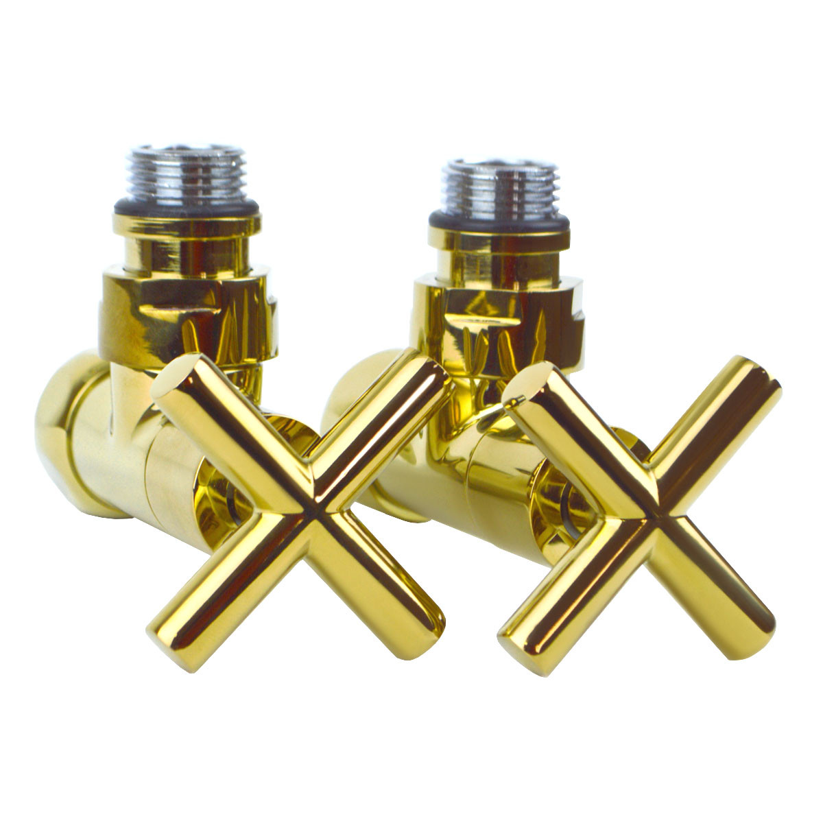 Кран кутовий Преміум 3/4"х1/2", 2 шт. золото