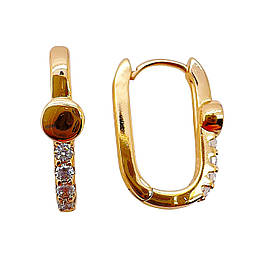 Сережки популярні xp. 20х2 мм. 18 к