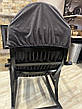 Темне крісло-качалка плетені з лози. Розбірне, фото 4