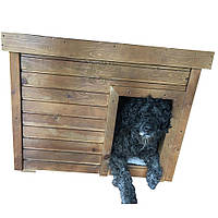 Дерев'яна будка "Дурбан" для собаки середніх розмірів порід (100*75*75см) - утеплена