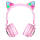 Навушники Bluetooth Stereo Hoco W27 Cat Ear pink, фото 4