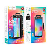 Bluetooth колонка портативна, караоке HOCO BS52, з мікрофоном і пультом ДК, чорна, фото 9
