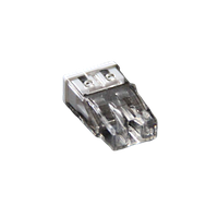 Самозажимная клемма WAGO 2273-242 (100 шт.) для алюминия и меди на 2 провода 0,5-2,5 мм2.