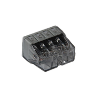 Клемма WAGO 2273-248 (50 шт.) с пастой на 8-м монолитных провода из меди и алюминия сечением 0,5-2,5 мм2.