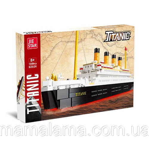 Купить Конструктор корабль Титаник (1059 дет., лайнер 65 см) Jie Star ...