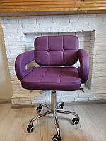 Парикмахерское кресло Votana HC8403K фиолетовый