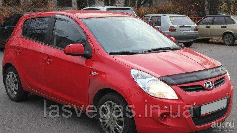 Дефлектор капота (мухобійка) Hyundai 20 2008-2014 (EGR/Австралія), фото 1