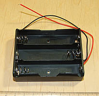 PS055 Відсік для 3 акумулятора Li-ion формату 18650  Відсік для літієвої батареї 18650  3 секции