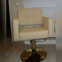 Парикмахерское кресло Beatrice HC181H кремовый на гидравлике