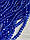 Намистини " Рондель 8 мм " кришталь  ,  сині   нитка 67 - 70  шт, фото 4