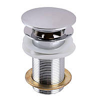 Донный клапан для сифона с переливом Globus Lux HG15-03A (Click-clack)