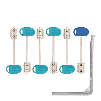 Комплект ключів для перекодування Mottura 91399 60 ММ MY KEY Хром матовий